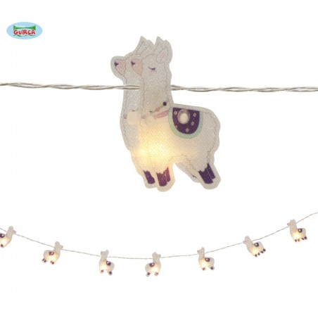 GUIRNALDA 10 LEDS LLAMA PILAS 165 CMS.